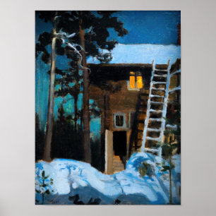 Akseli Gallen-Kallela - Kalela im Winter Poster