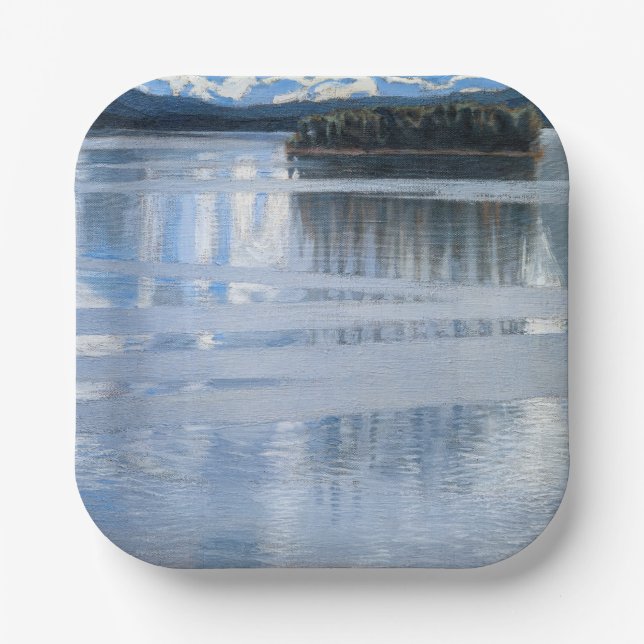 Akseli Gallen-Kallela - Keitele-See Pappteller (Vorderseite)