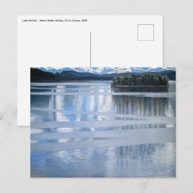 Akseli Gallen-Kallela - Keitele-See Postkarte (Vorne/Hinten)