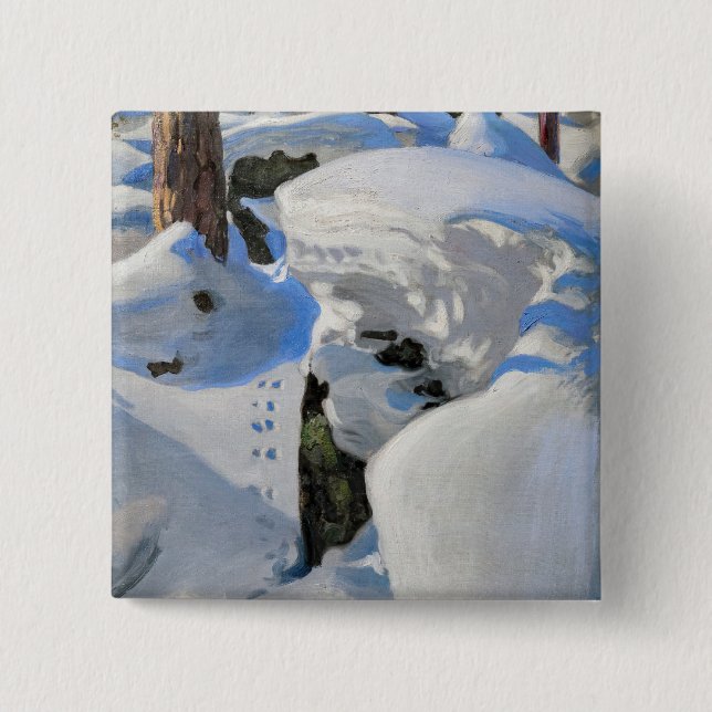 Akseli Gallen-Kallela - Lair of the Lynx Button (Vorderseite)