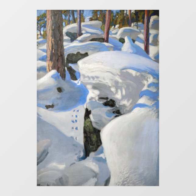 Akseli Gallen-Kallela - Lair of the Lynx Fensteraufkleber (Blatt)