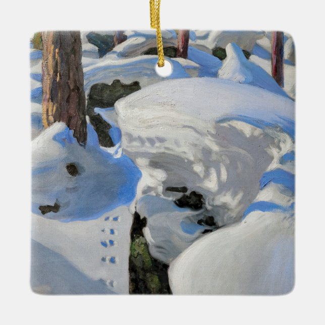 Akseli Gallen-Kallela - Lair of the Lynx Keramikornament (Vorderseite)