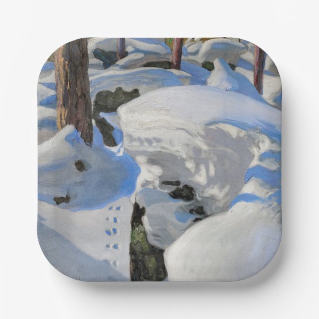 Akseli Gallen-Kallela - Lair of the Lynx Pappteller (Vorderseite)