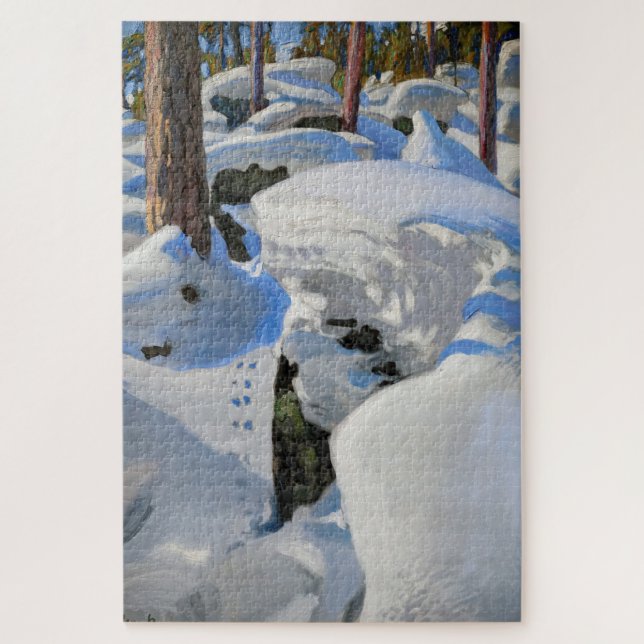 Akseli Gallen-Kallela - Lair of the Lynx Puzzle (Vertikal)