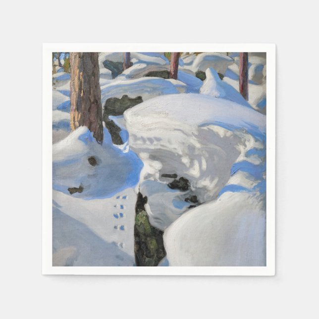 Akseli Gallen-Kallela - Lair of the Lynx Serviette (Vorderseite)