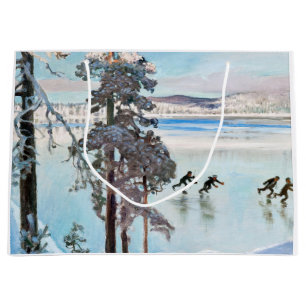 Akseli Gallen-Kallela - Schlittschuhläufer in der Große Geschenktüte