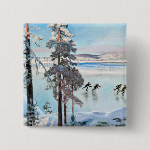 Akseli Gallen-Kallela - Skater in der Nähe von Kal Button