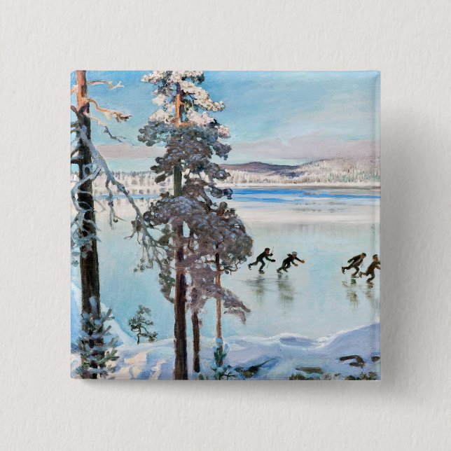 Akseli Gallen-Kallela - Skater in der Nähe von Kal Button (Vorderseite)