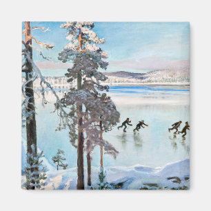 Akseli Gallen-Kallela - Skater in der Nähe von Kal Magnet