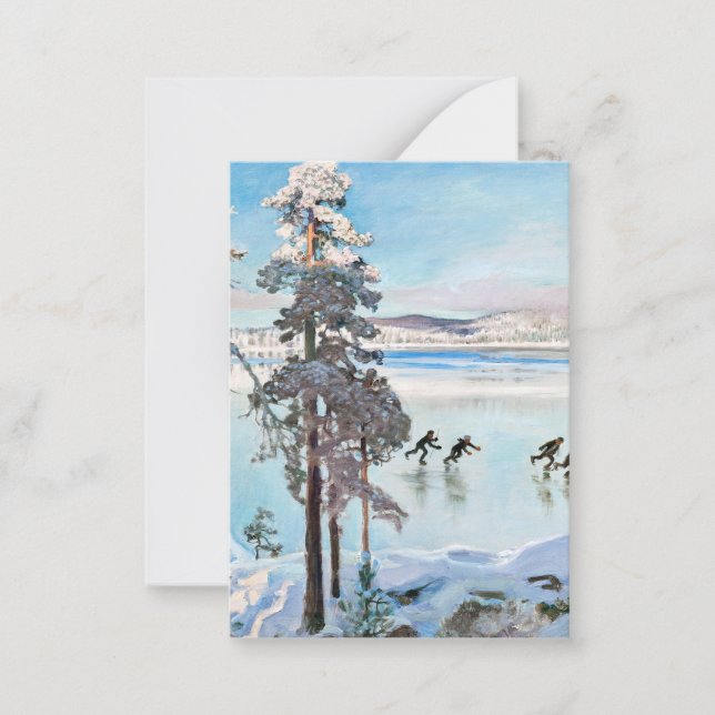 Akseli Gallen-Kallela - Skater in der Nähe von Kal Mitteilungskarte (Vorderseite)