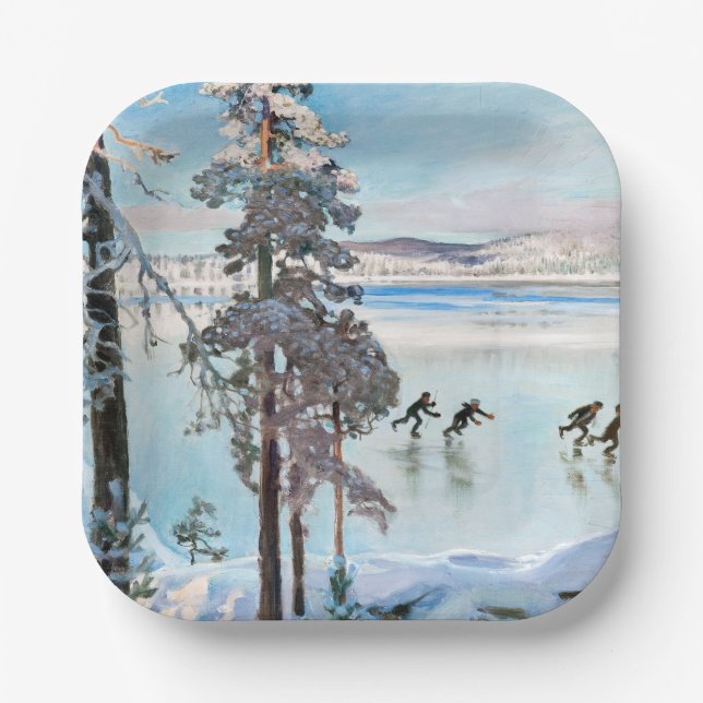 Akseli Gallen-Kallela - Skater in der Nähe von Kal Pappteller (Vorderseite)