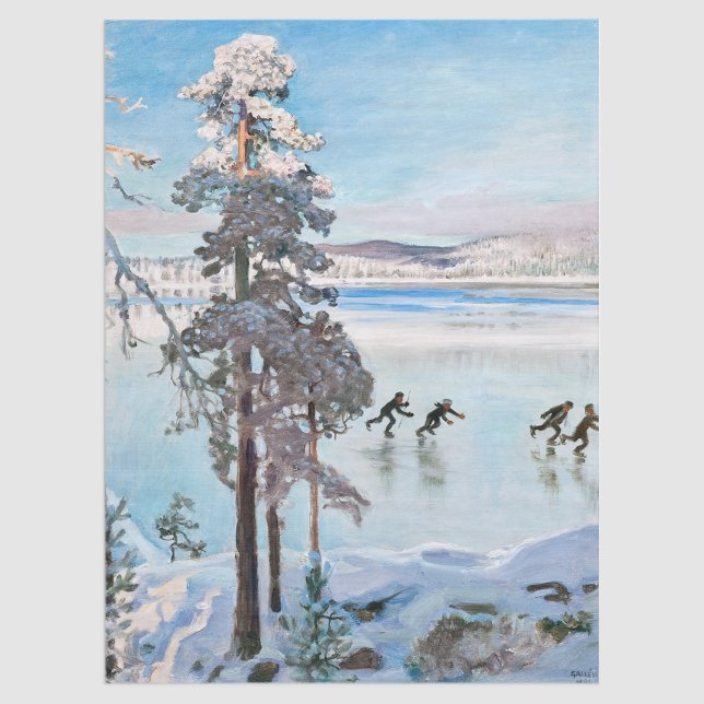 Akseli Gallen-Kallela - Skater in der Nähe von Kal Seidenpapier (Von Creator hochgeladen)