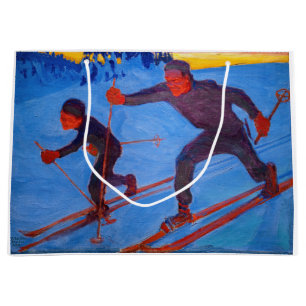 Akseli Gallen-Kallela - Skiers Große Geschenktüte