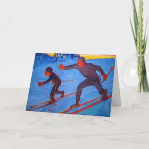 Akseli Gallen-Kallela - Skiers Karte