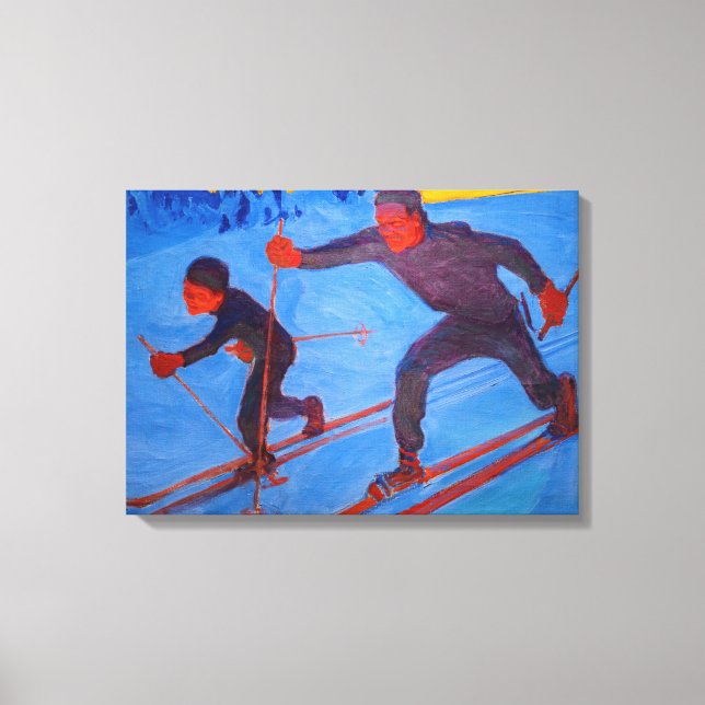 Akseli Gallen-Kallela - Skiers Leinwanddruck (Vorderseite)