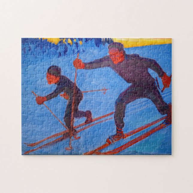 Akseli Gallen-Kallela - Skiers Puzzle (Horizontal)