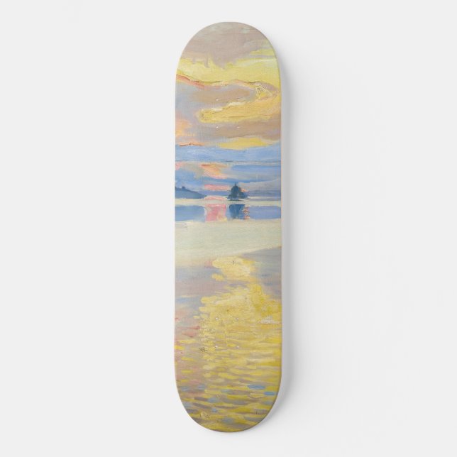 Akseli Gallen-Kallela - Sonnenuntergang über dem S Skateboard (Vorderseite)