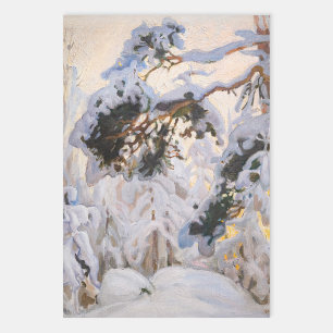 Akseli Gallen-Kallela - Wald im Winter Geschenkpapier Set