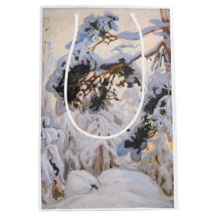 Akseli Gallen-Kallela - Wald im Winter Mittlere Geschenktüte
