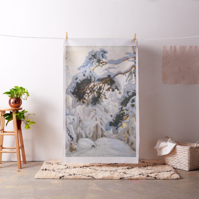 Akseli Gallen-Kallela - Wald im Winter Stoff (Beispiel)