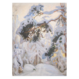 Akseli Gallen-Kallela - Wald im Winter Tischdecke