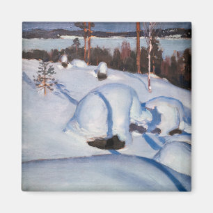 Akseli Gallen-Kallela - Winterlandschaft #1 Magnet