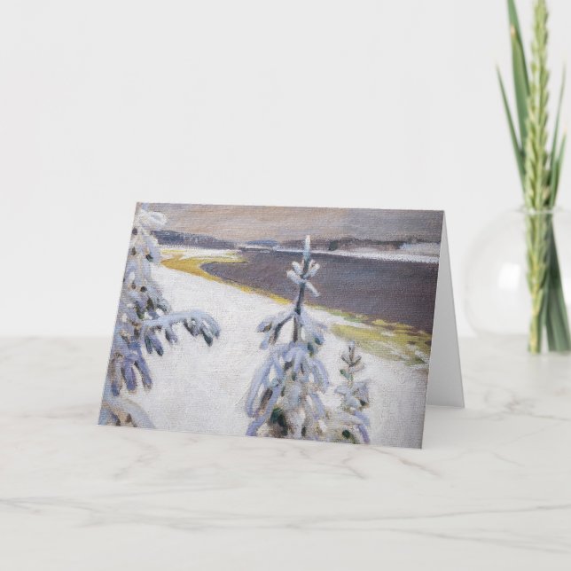 Akseli Gallen-Kallela - Winterlandschaft #2 Karte (Vorderseite)