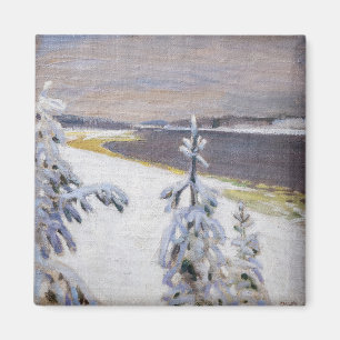 Akseli Gallen-Kallela - Winterlandschaft #2 Magnet