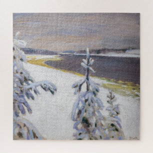 Akseli Gallen-Kallela - Winterlandschaft #2 Puzzle