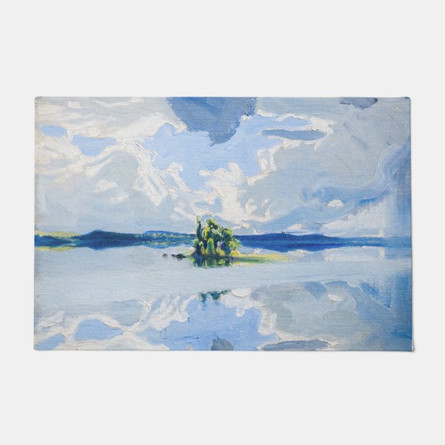 Akseli Gallen-Kallela - Wolken oberhalb eines Sees Fußmatte (Vorderseite)