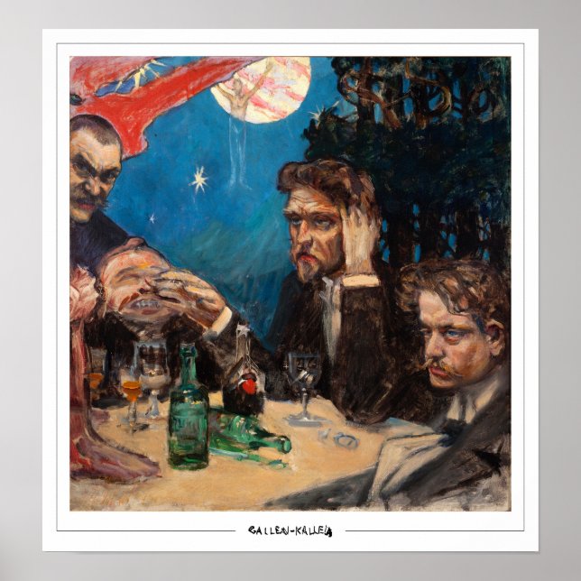 Akseli Gallen-Kallela Zedign Art Poster #3 (Vorne)