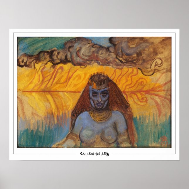 Akseli Gallen-Kallela Zedign Art Poster #343 (Vorne)