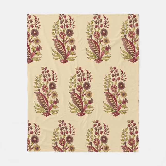 Akstract mughal motif Bunch Muster Hintergrund des Fleecedecke (Vorderseite)