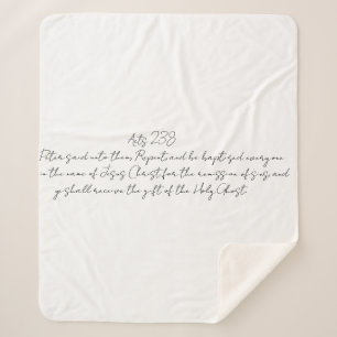Akt 2:38 Blanket Jesus Name Pfingstall Sherpadecke