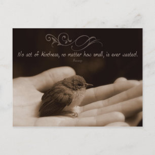 Akt des Kindness Inspiration Post Card Postkarte