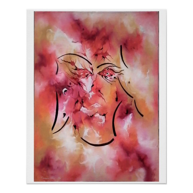 "Akt einschließlich Stille Abbildung", glänzendes  Poster (Vorderseite)