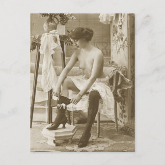 Akt Frau Französische Postkarte
