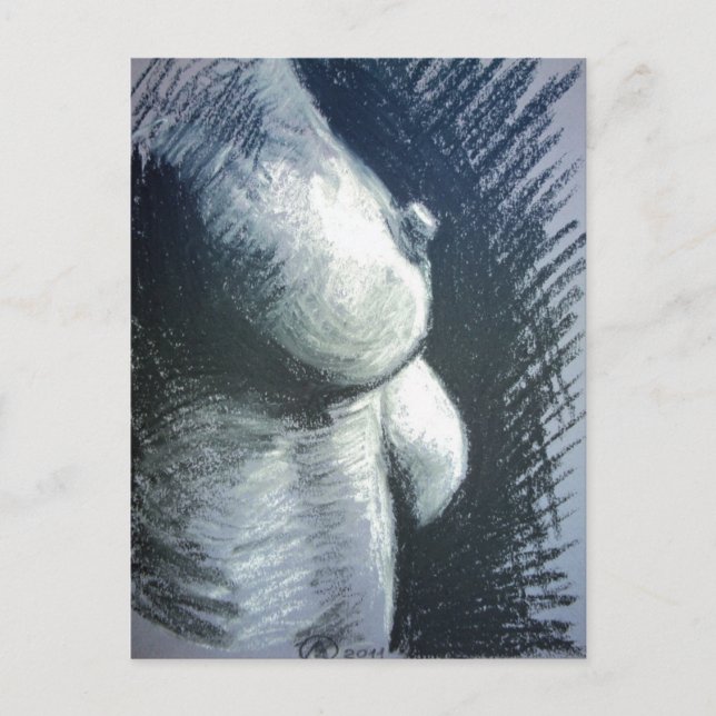 Akt, Frau Postkarte (Vorderseite)