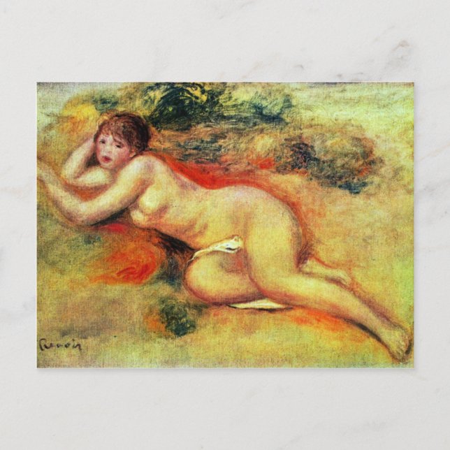 Akt von Pierre-Auguste Renoir (beste Qualität) Postkarte (Vorderseite)