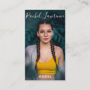 Akteur/Modell modernes minimalistisches Social-Med Visitenkarte