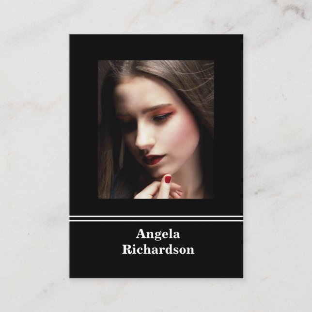 Akteure und Modelle Moderne Minimalistische Visite Visitenkarte (Vorderseite)