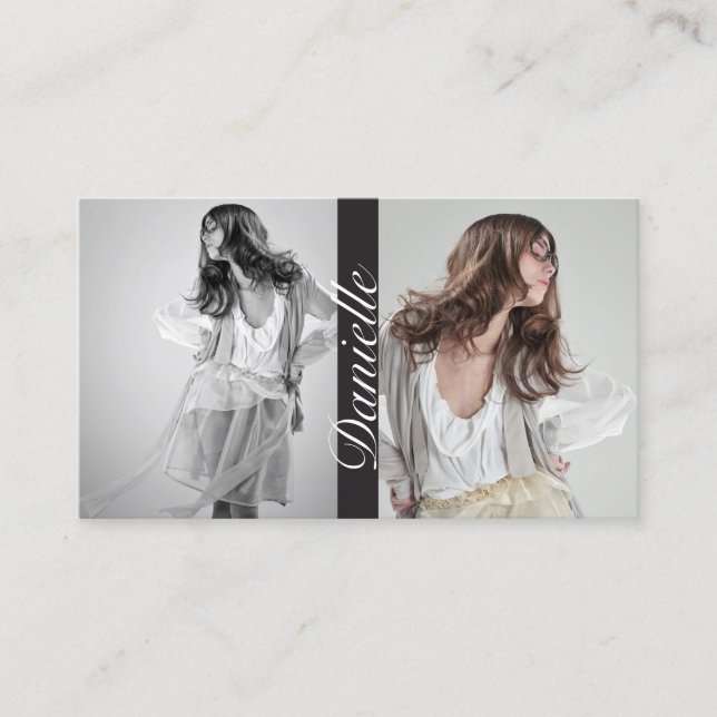 Akteure und Modelle - Visitenkarte für doppeltes F (Vorderseite)