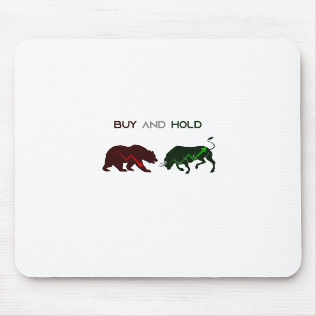 Aktien Bear Bull Börse Mousepad (Vorne)