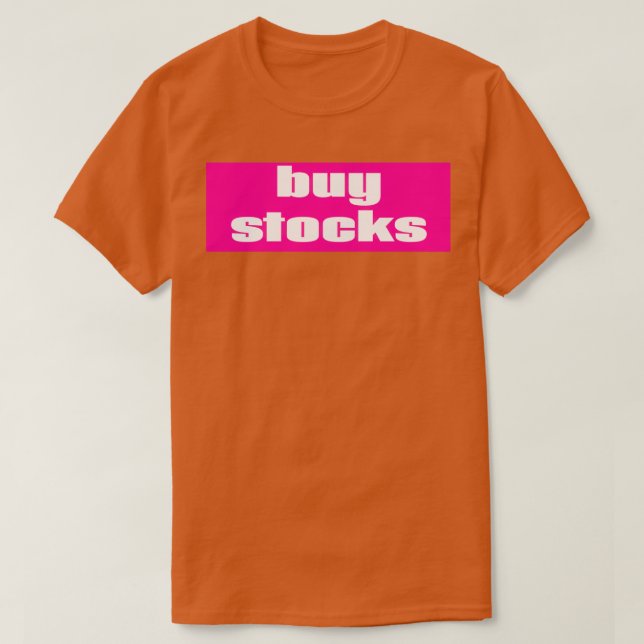 Aktien kaufen T-Shirt (Design vorne)