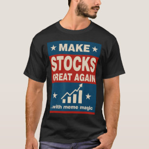 Aktien wieder groß machen Trump Neue Wirtschaftspo T-Shirt