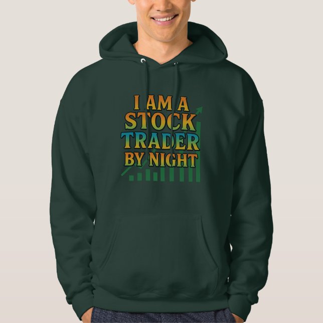 Aktienhändler bei Nacht Hoodie (Vorderseite)