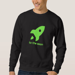 Aktienmarkt - Auf dem Mond Kurze, unter Druck steh Sweatshirt