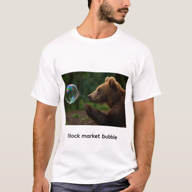 Aktienmarktblase T-Shirt (Vorderseite)
