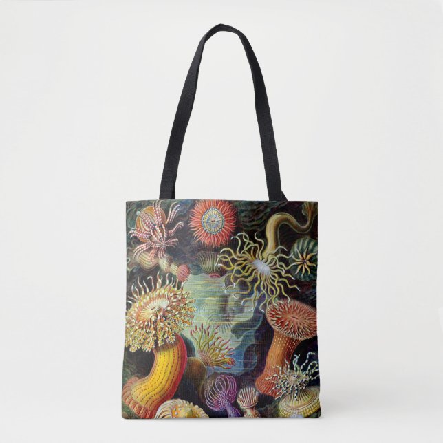 Aktiniae von Ernst Haecke Tote Bag (Vorderseite)