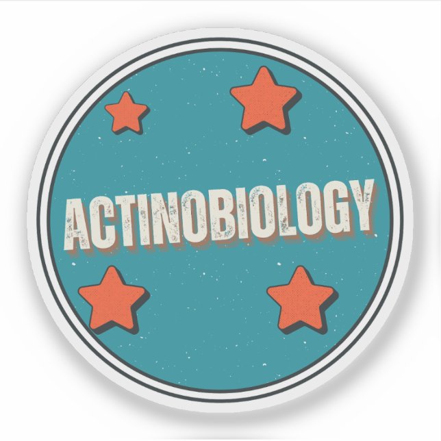 Aktinobiologie Aufkleber (Vorderseite)